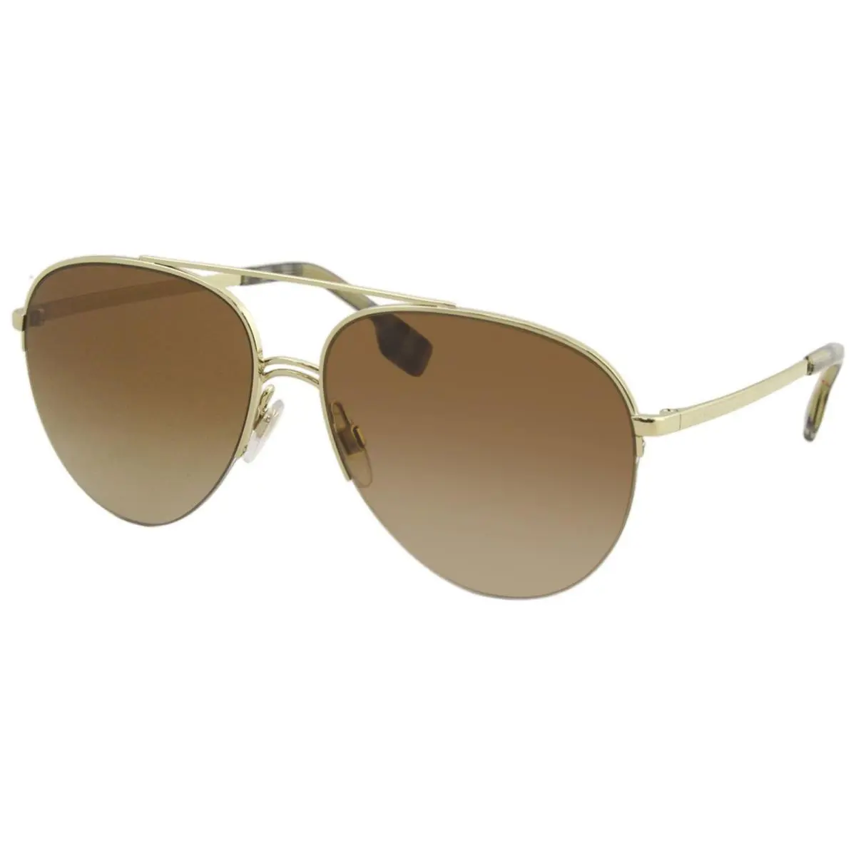 Women`s BE3113 BE/3113 1109/13 Light Gold Fashion Pilot Sunglasses 59mm by Burberry