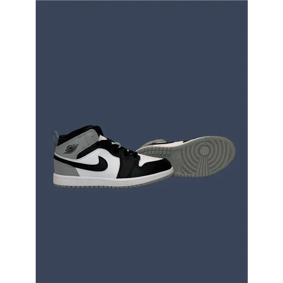 Nike shoes - Youth Jordan 1 Mid PS White Black Smoke Grey DQ8424-101 3