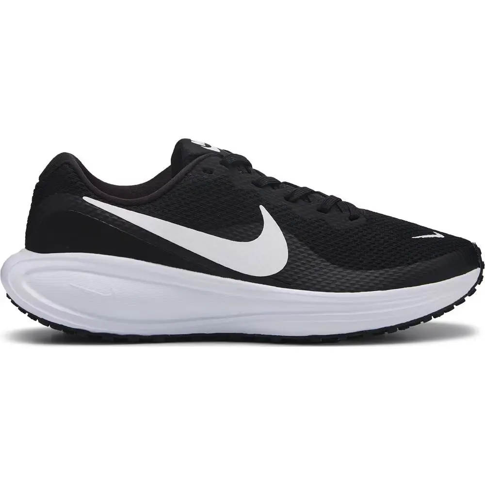 Nike Womens Revolution 8 Walking Running Shoe Sneaker Black / White - Black