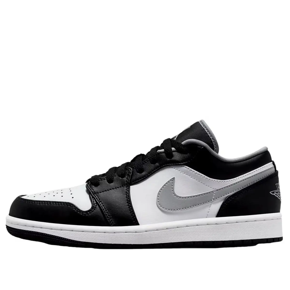 Nike Air Jordan 1 Low Black / Particle Grey - White 553558-040 Men`s - Multicolor