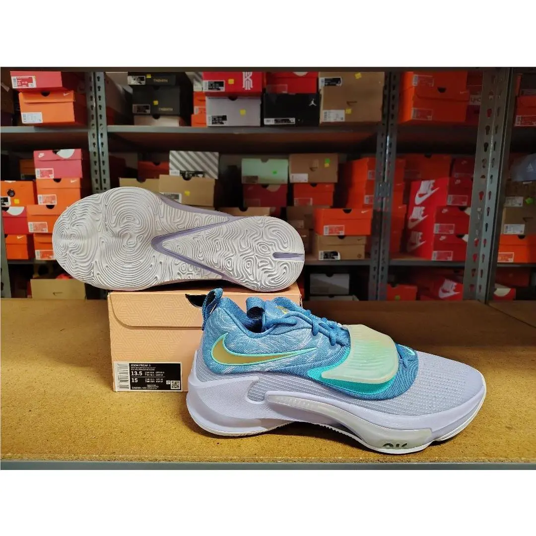 Nike shoes - Nike Zoom Freak 3 - Zoom Freak - DA0694-401 - Dutch Blue Metallic Gold Ghost 4