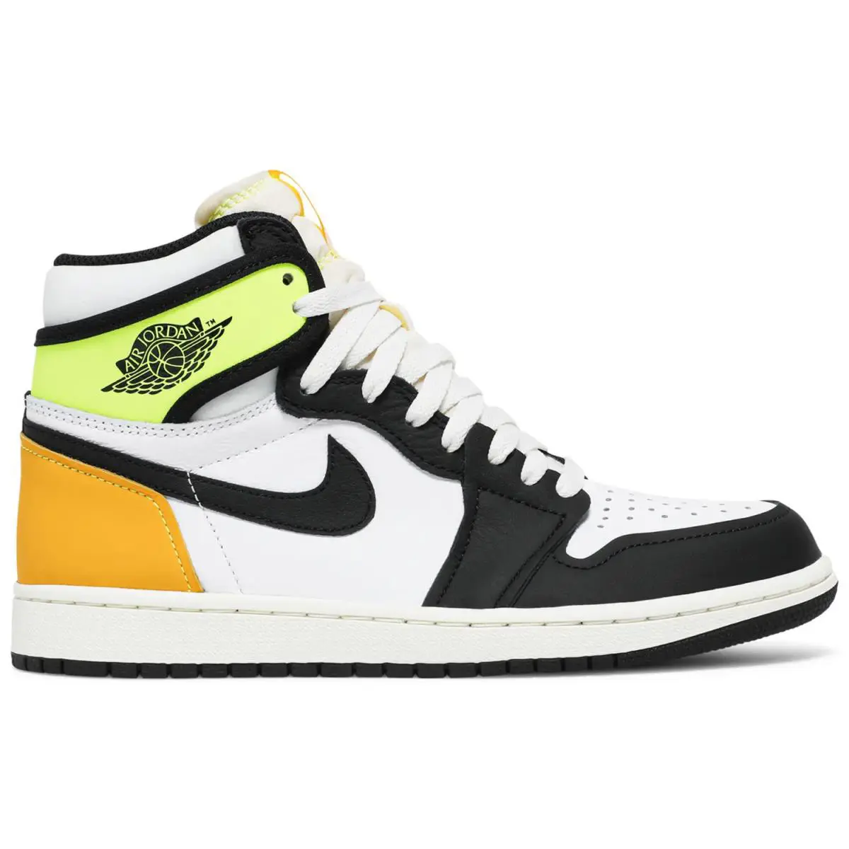 Nike shoes - Jordan 1 - 555088 118 - White/Volt/University Gold/Black 4