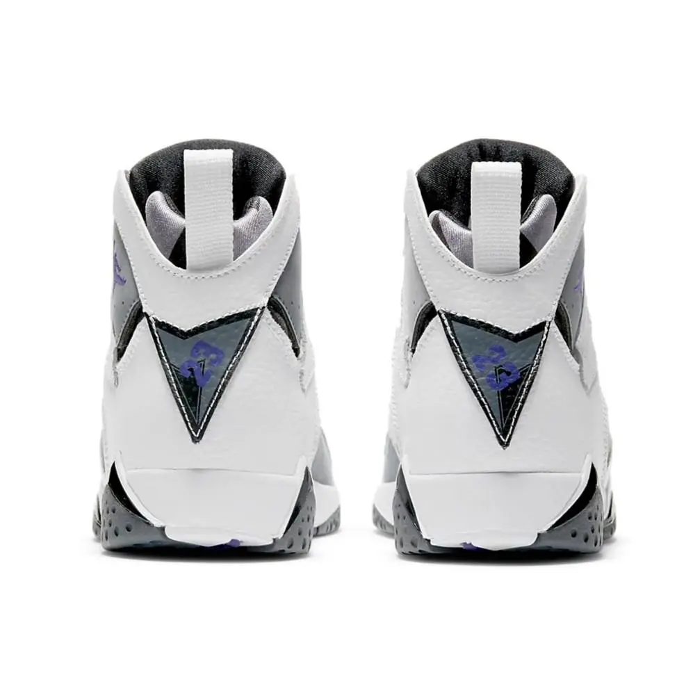 Nike shoes - Jordan 7 - White/Flint Grey/Varsity Purple 3