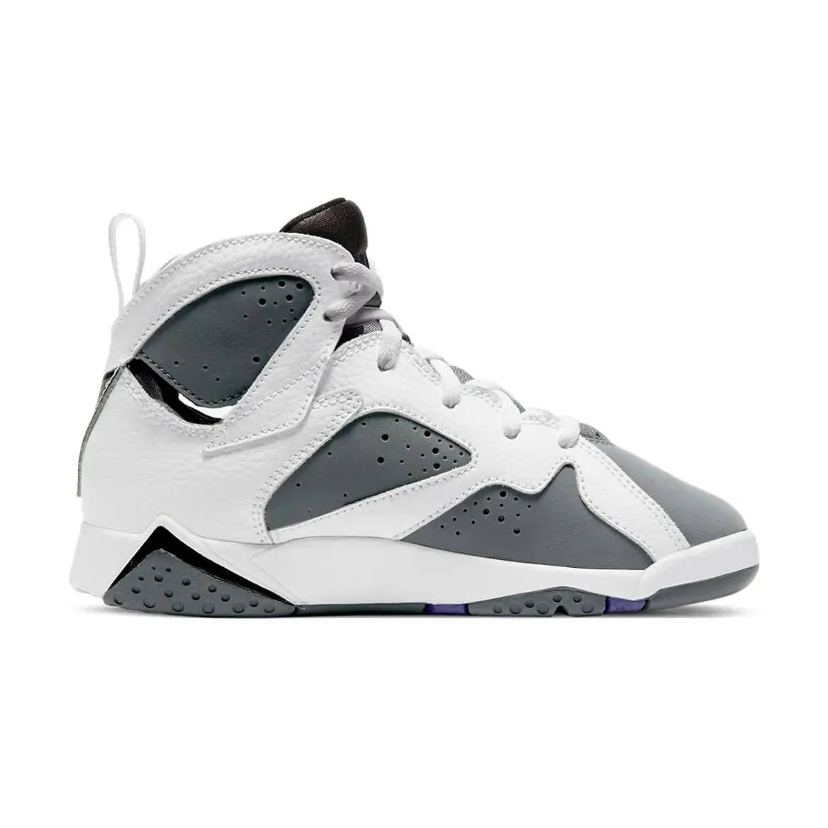 Nike shoes - Jordan 7 - White/Flint Grey/Varsity Purple 5