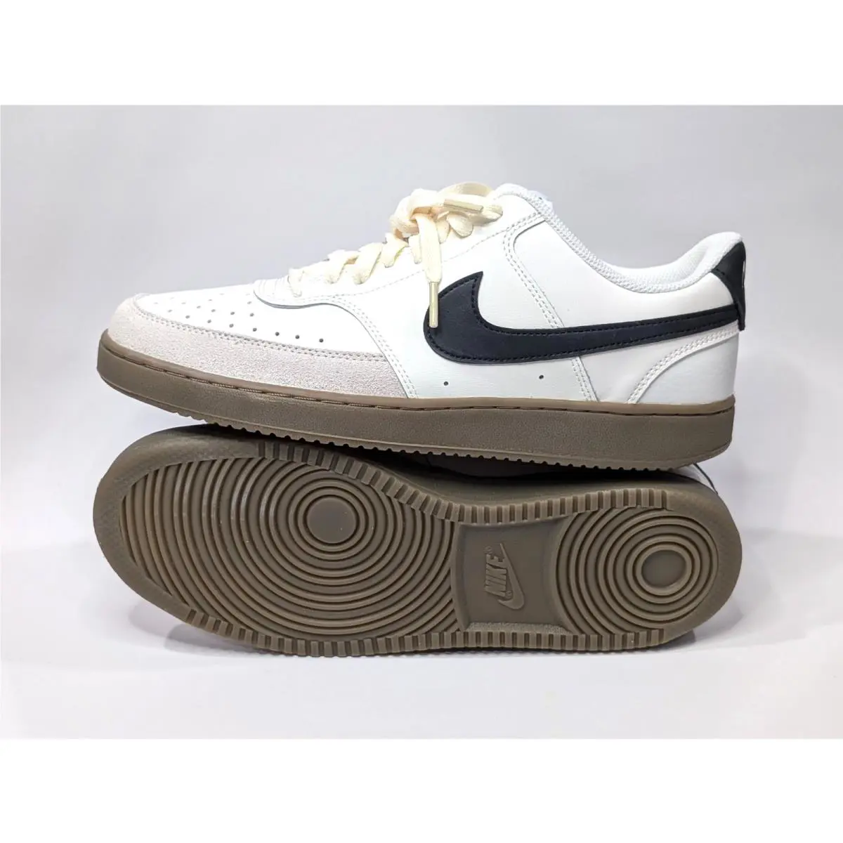 Nike shoes - Nike Court Vision Low - Court Vision Low - FQ8075-133 - Sail/Black/Brown 2