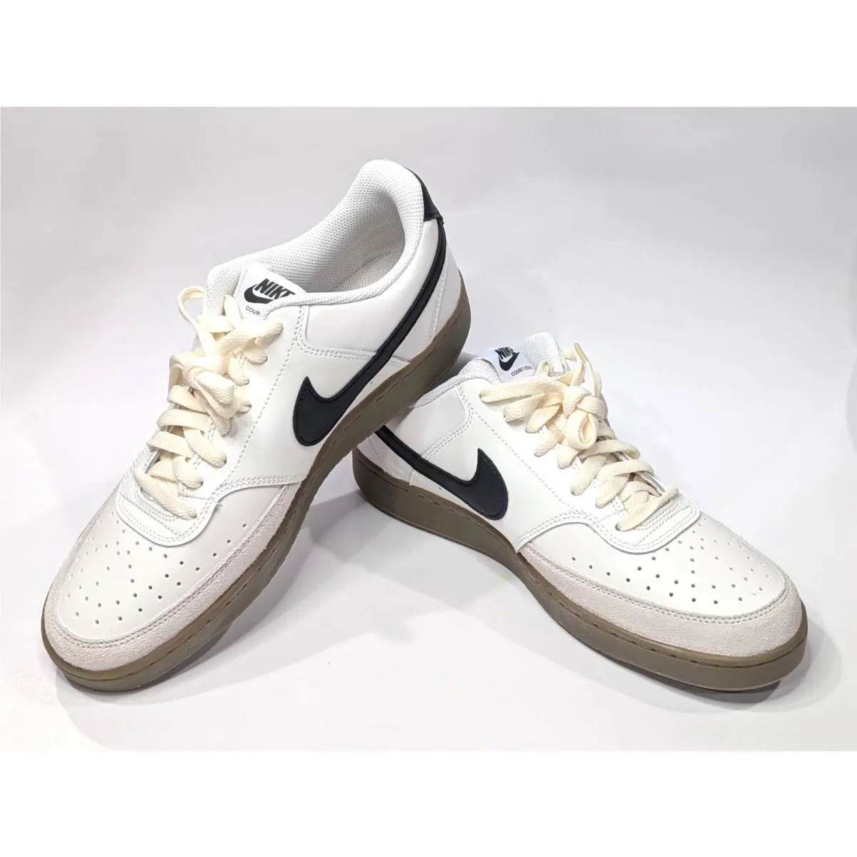 Nike shoes - Nike Court Vision Low - Court Vision Low - FQ8075-133 - Sail/Black/Brown 9