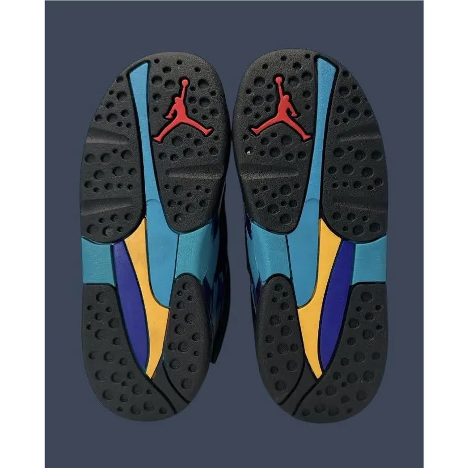 Nike shoes - Toddler Air Jordan 8 Retro Black Multi-Color 305360-006 1