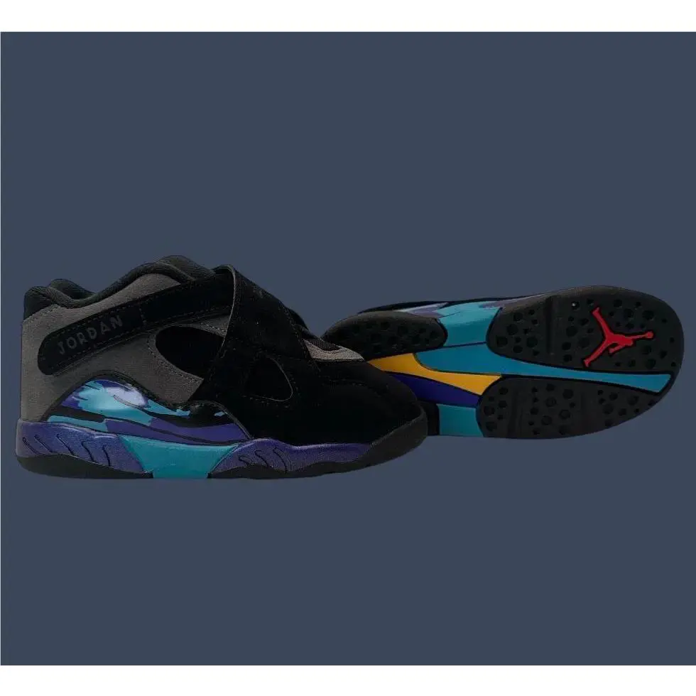Nike shoes - Toddler Air Jordan 8 Retro Black Multi-Color 305360-006 3