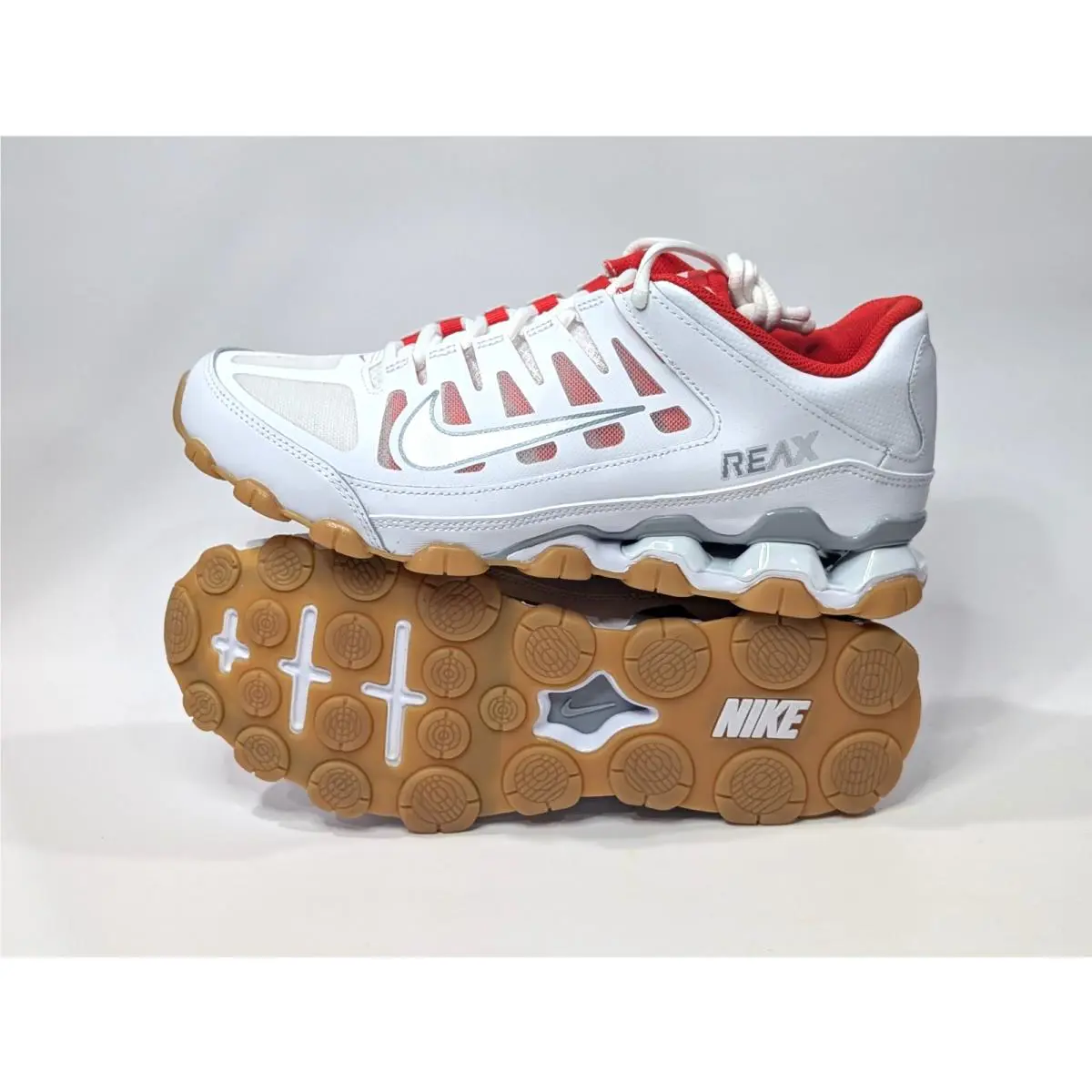 Nike shoes - Nike Reax 8 TR Mesh - 621716-103 - White/Grey/Red 2
