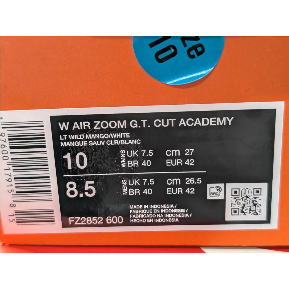 Nike shoes - Nike Air Zoom G.T. Cut Academy - FJ7791-600 - Wild Mango/White 18