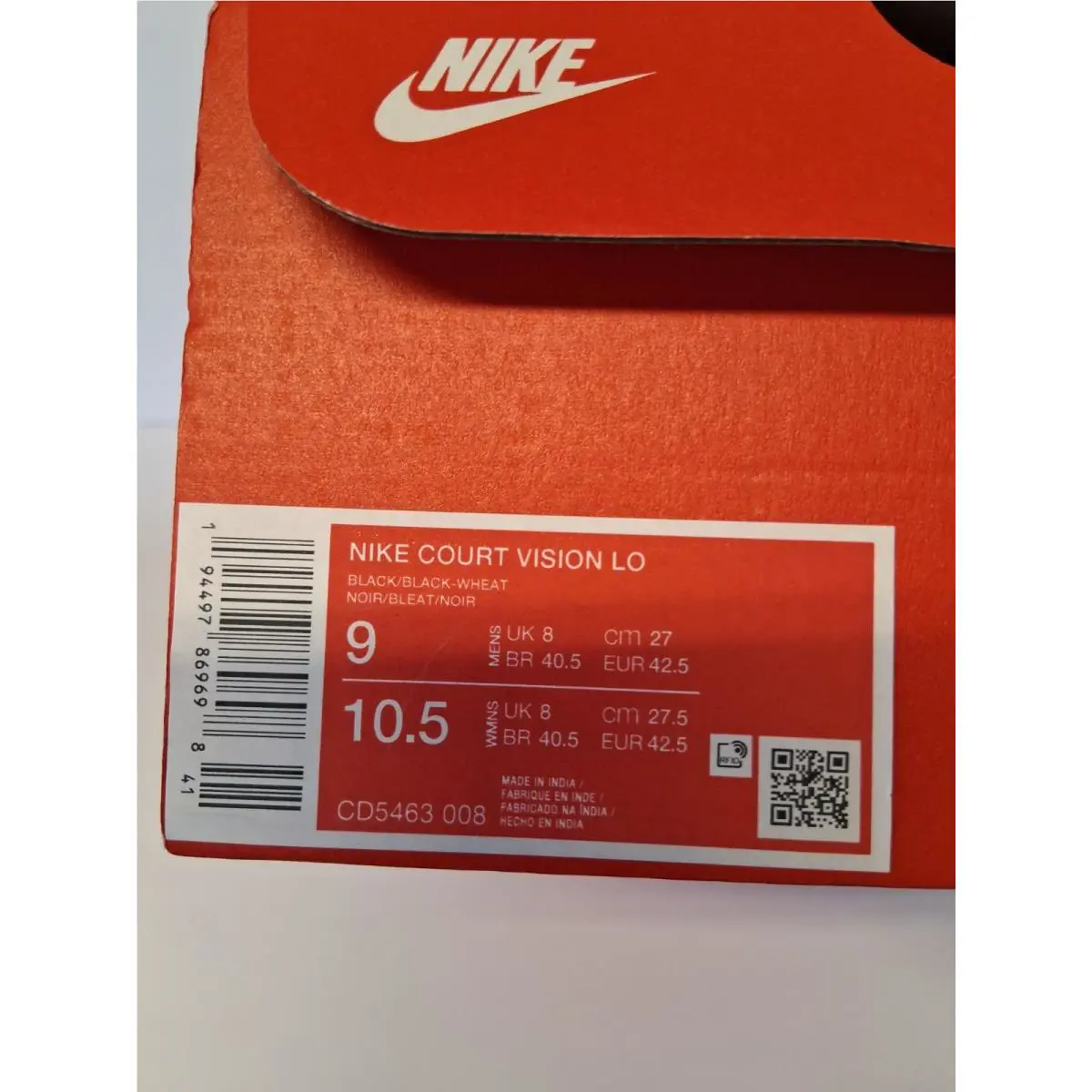 Nike shoes - Nike Court Vision - Court Vision - CD5463-008 - Black 15