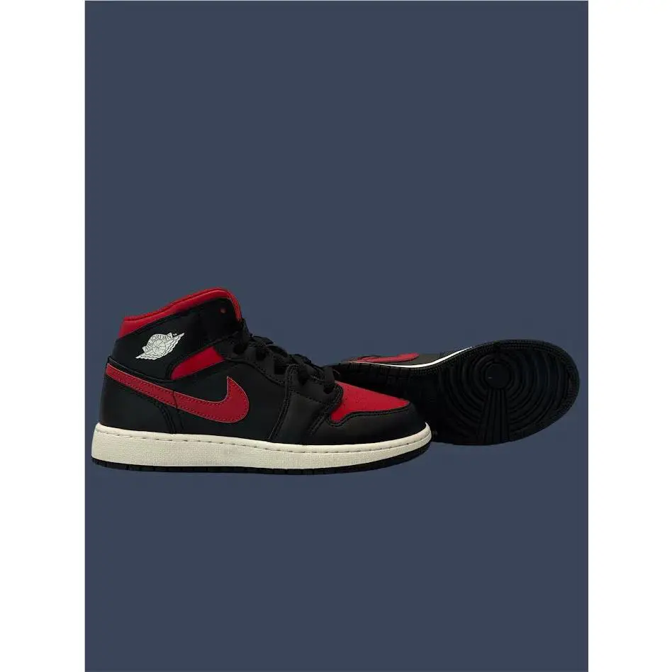 Nike shoes - Youth Air Jordan 1 Mid Black Varsity Red GS DQ8423-067 3