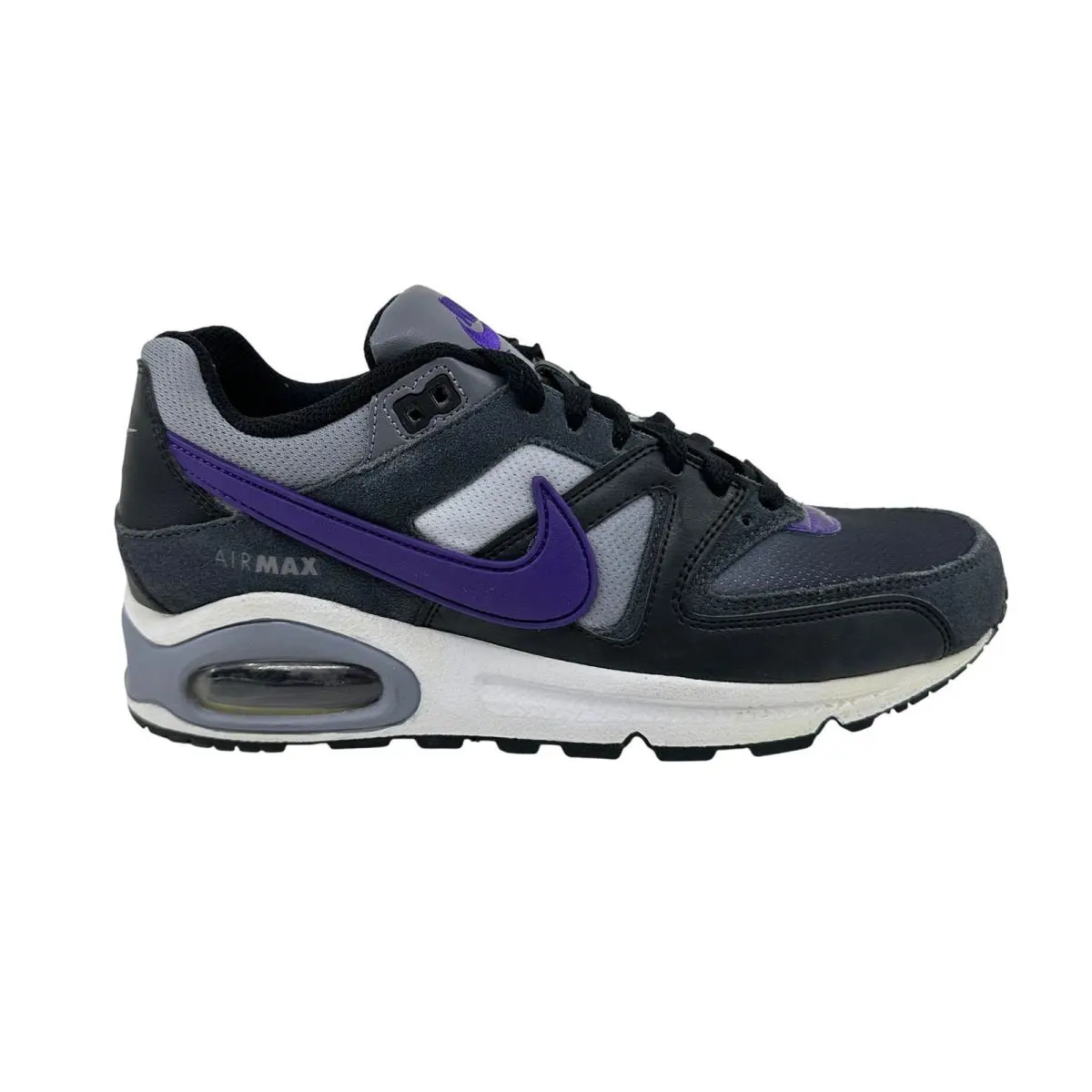 Nike Air Max Command Black Purple Gray Womens Athletic Sneaker - Black, Manufacturer: Black Purple Gray