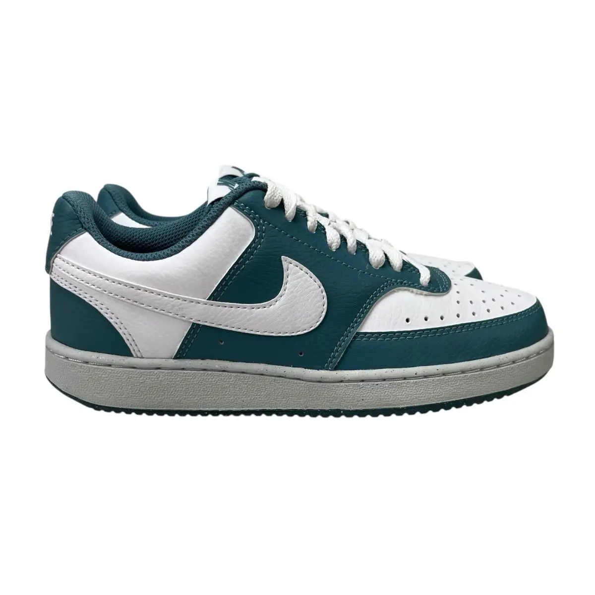 Nike Court Vision Low White Smokey Blue Shoes DH3158-112 Women`s Size 6 - Blue