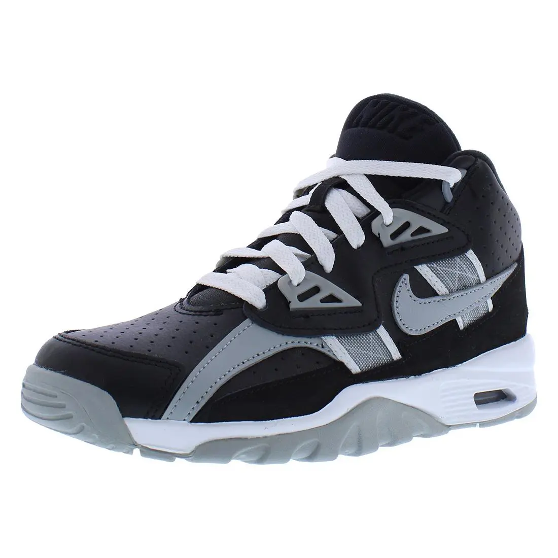 Nike Air Trainer SC GS Boys Shoes - Black/Light Smoke Grey/Cool Grey, Main: Black