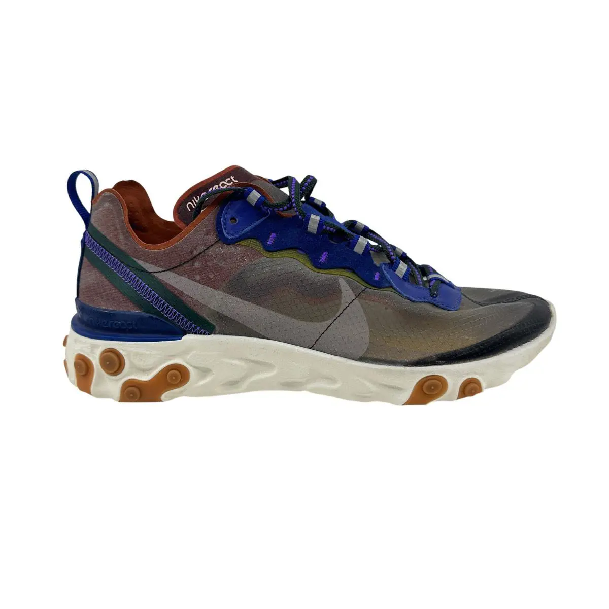 Nike React Element 87 Dusty Peach Atmosphere Grey Mens Athletic Sneaker - Gray, Manufacturer: Dusty Peach Atmosphere Grey