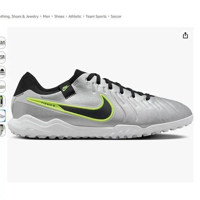 Nike shoes - Silver/Volt/Black 6