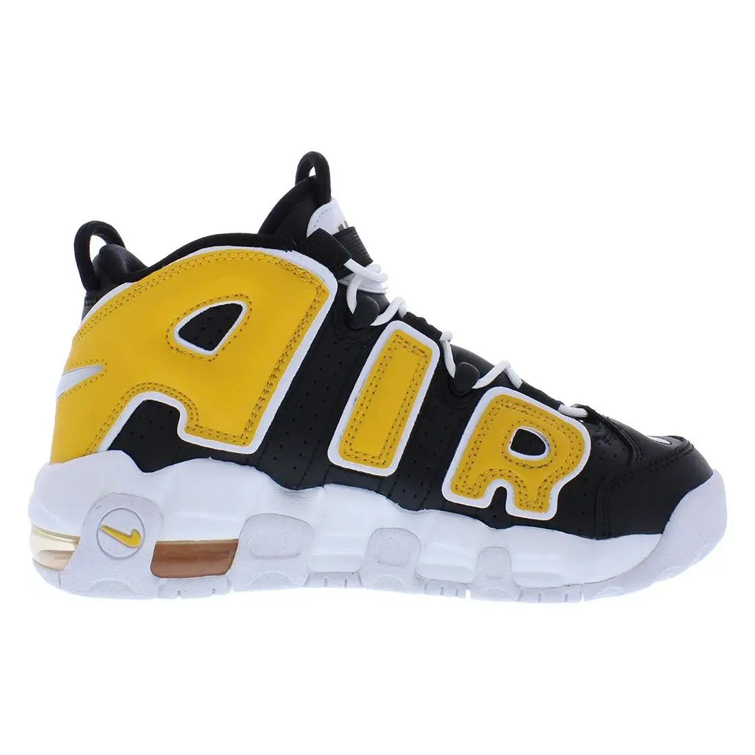 Nike shoes - Nike Air More Uptempo - Air More Uptempo - FN0261 001 - Black/White-University Gold, Main: Black 1