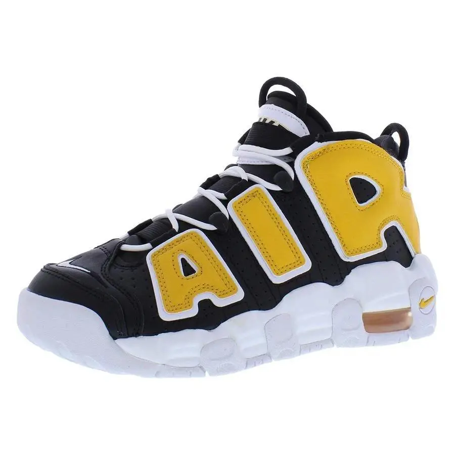 Nike shoes - Nike Air More Uptempo - Air More Uptempo - FN0261 001 - Black/White-University Gold, Main: Black 3