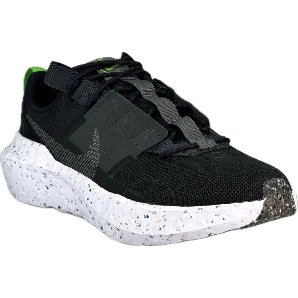Nike Crater Impact Men`s Black/green/white Lifestyle Shoes SZ9.5 DB2477-001 - Black