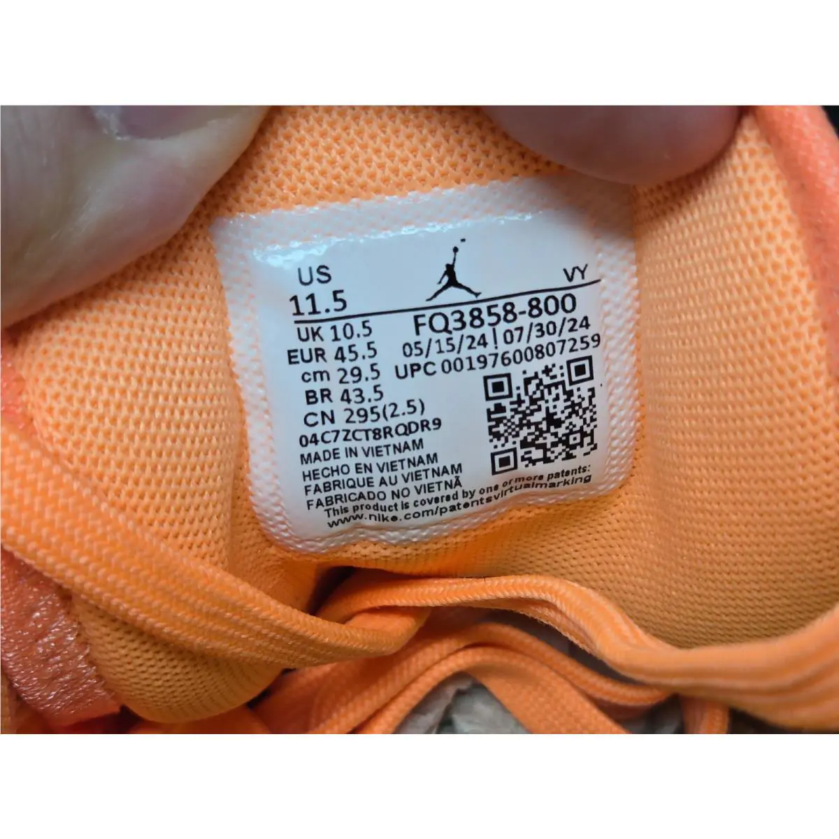 Nike shoes - Jordan Heir - Heir - FQ3858-800 - Orange 5