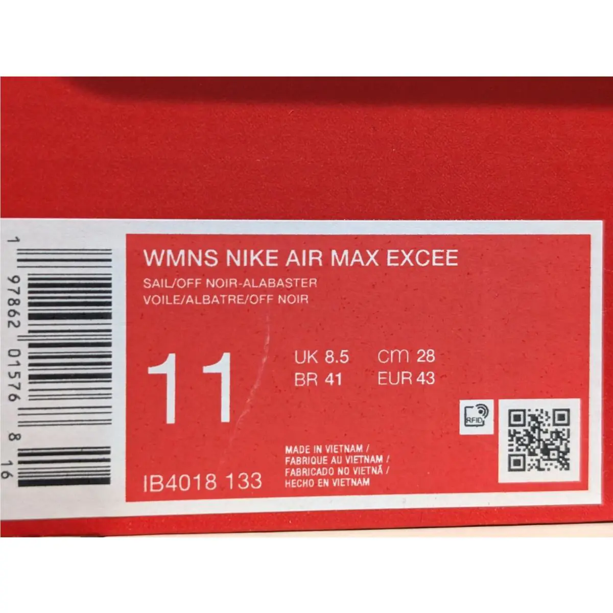 Nike shoes - Nike Air Max Excee - Air Max Excee - IB4018-133 - Sail/Multicolor 9