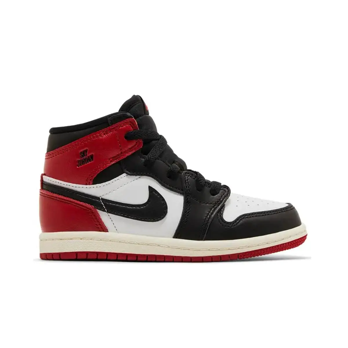 Jordan 1 Retro High OG Lifestyle Sneakers Black Toe Reimagined Toddlers Black - Black/Black/Varsity Red/White