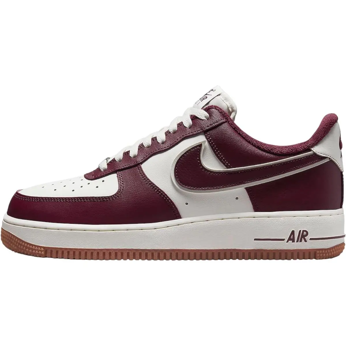 Men`s Nike Air Force 1 `07 LV8 Sail/night Maroon DQ7659 102 - Sail/Night Maroon