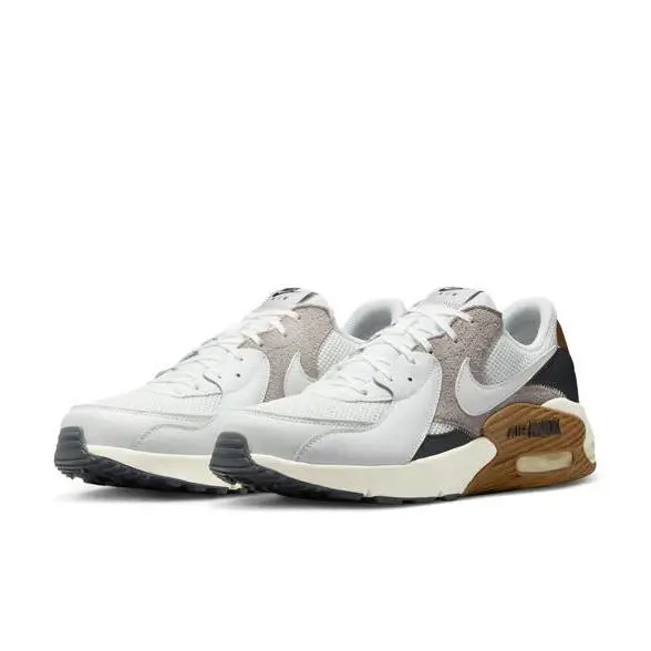 Nike Air Max Excee FZ5486 102 Summit White/brown/grey Shoes Sneakers Men`s - SUMMIT WHITE/BROWN/GREY