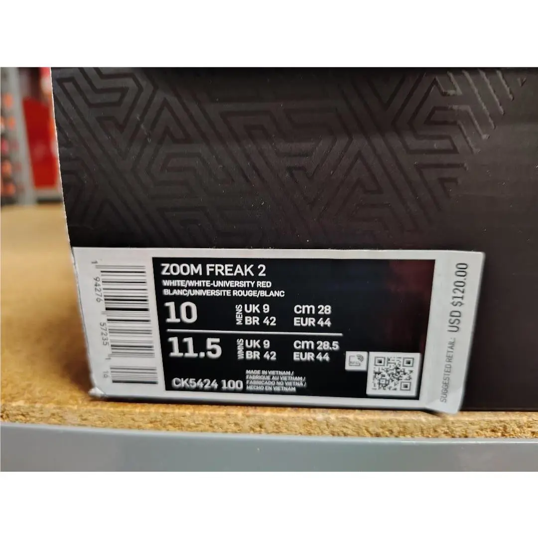 Nike shoes - Nike Zoom Freak 2 - Zoom Freak - CK5424 100 - White White University Red 4