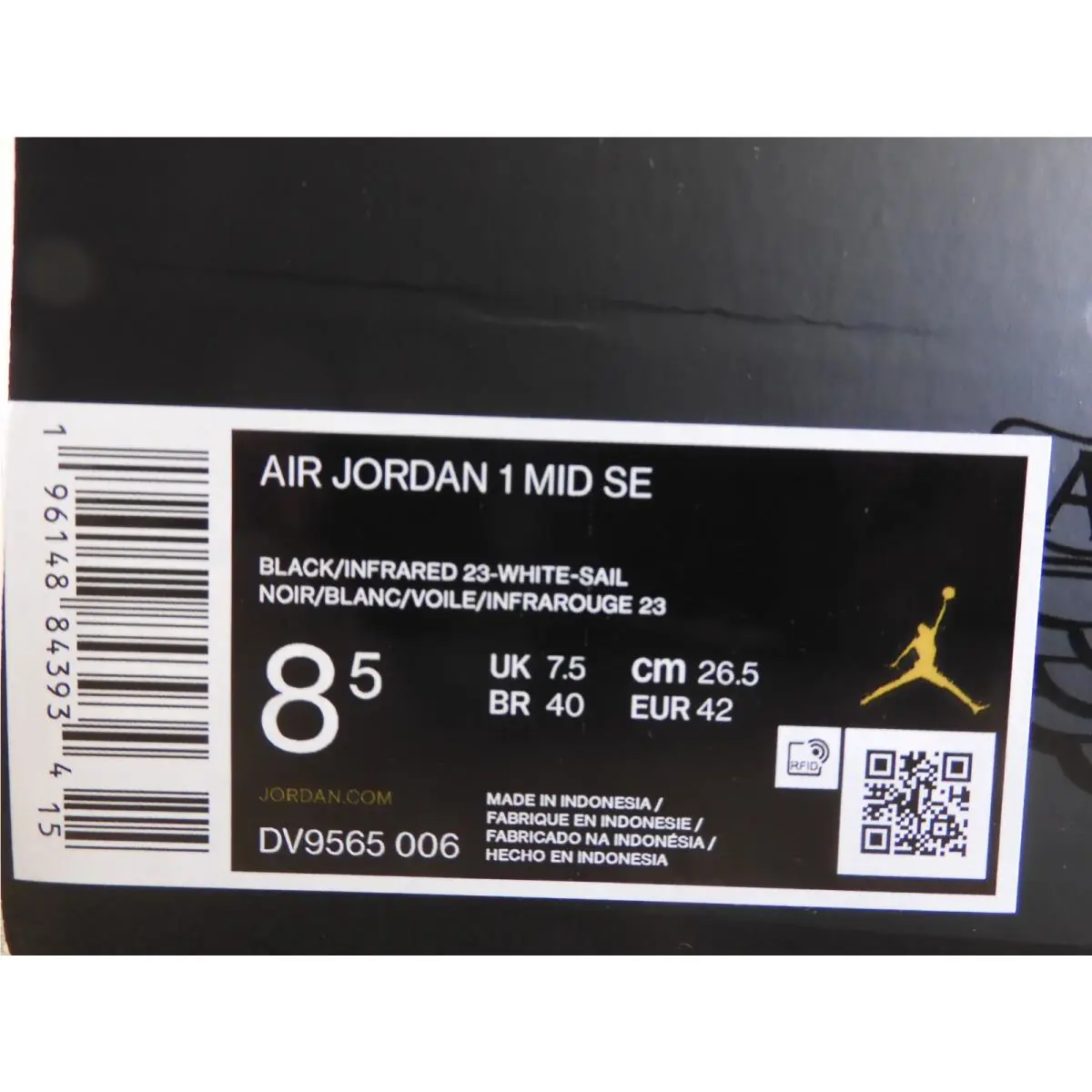 Nike shoes - Nike Air Jordan 1 - Air - DV9565-006 - Black 6