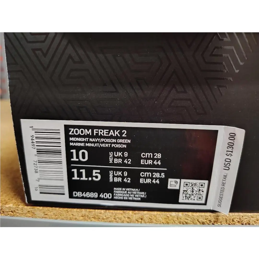 Nike shoes - Nike Zoom Freak 2 - Zoom Freak - DB4689 400 - Midnight Navy Poison Green 4