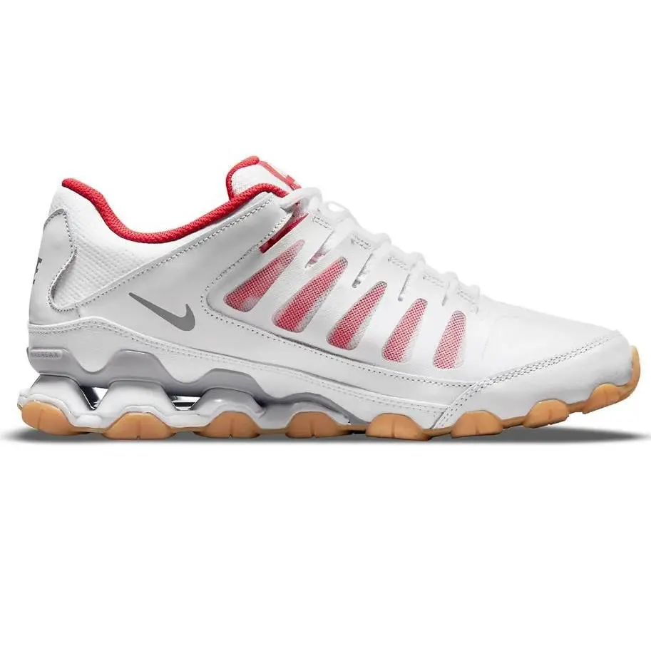 Nike 621716 Reax 8 TR Mesh Training Running White/red Shoe Sneakers Men`s - BLACK/WHITE/VOLT