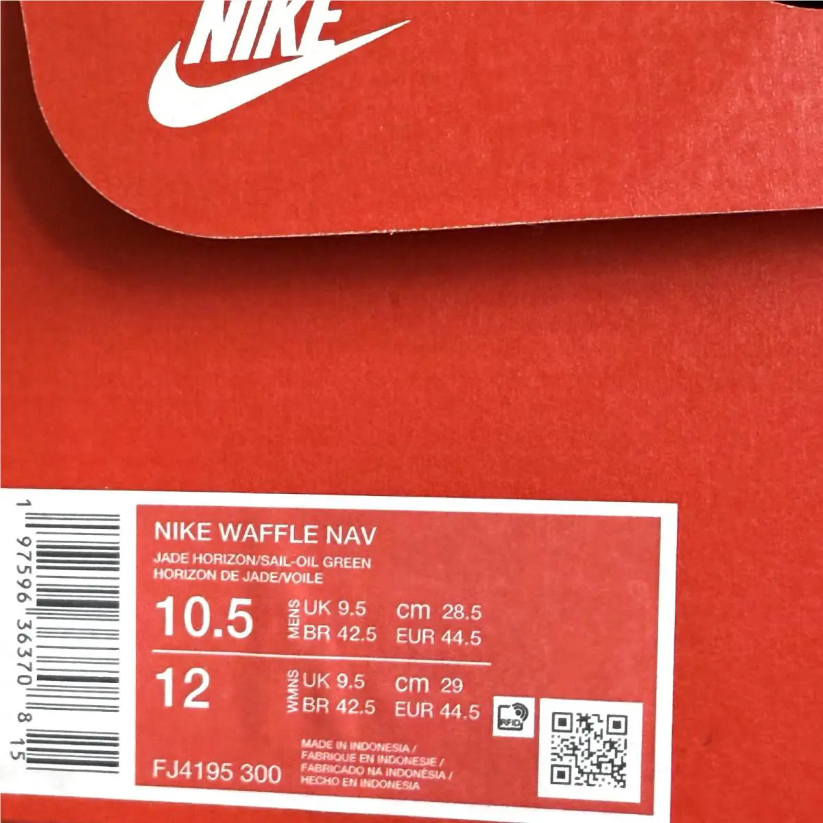 Nike shoes - Nike Waffle Nav - Waffle Nav - FJ4195-300 - Green, Manufacturer: Jade Horizon/Sail-Oil Green 7