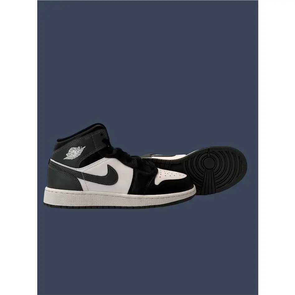Nike shoes - Youth Air Jordan 1 Mid Black Iron Grey GS DQ8423-001 3