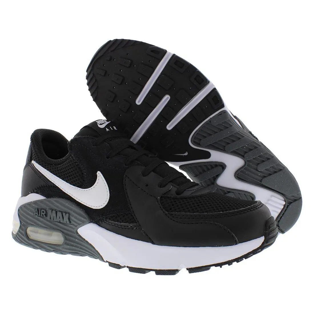 Nike Air Max Excee Womens Shoes - Black/White/Dark Grey, Main: Black