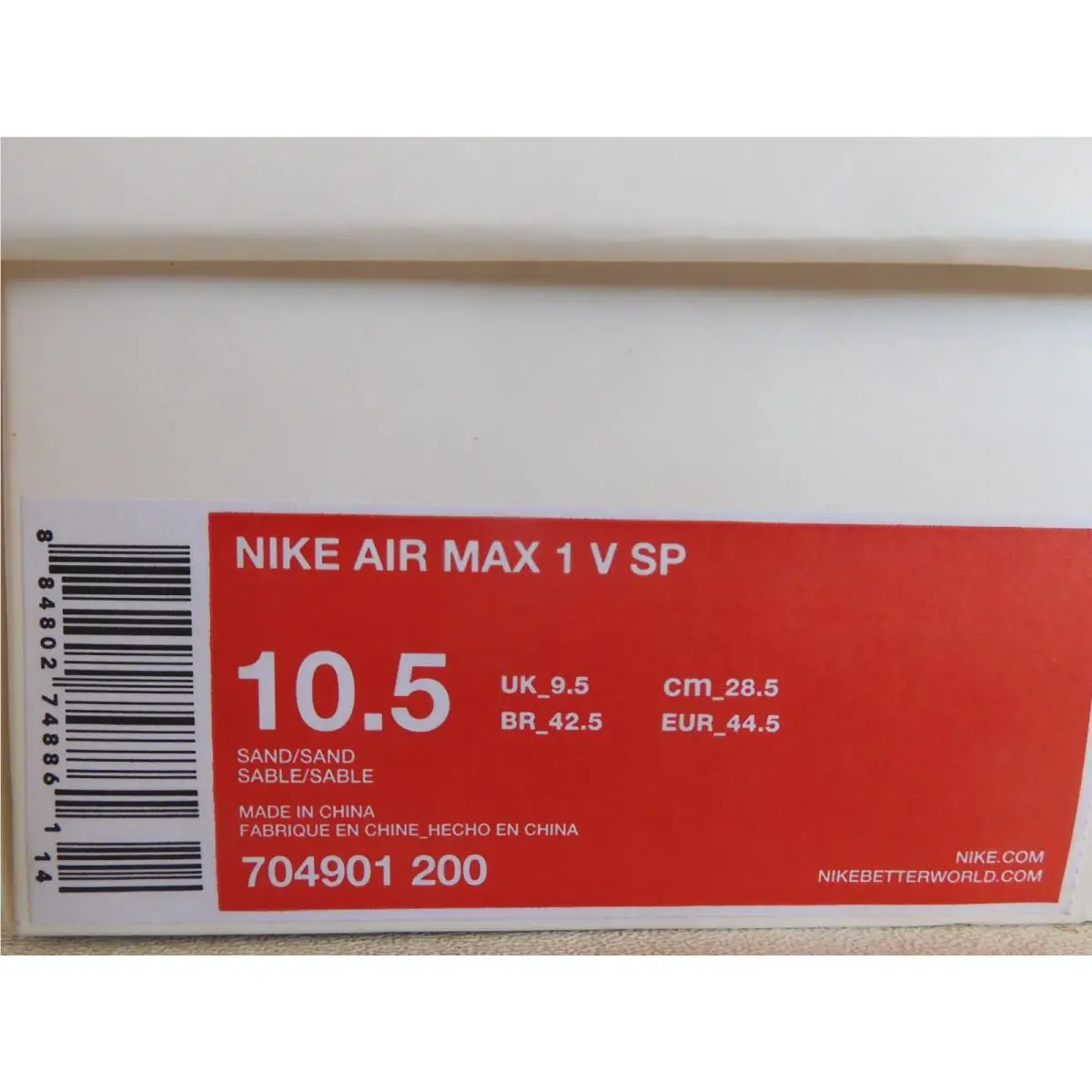 Nike shoes - Nike Air Max 1 - Air Max - 704901-200 - Brown 48