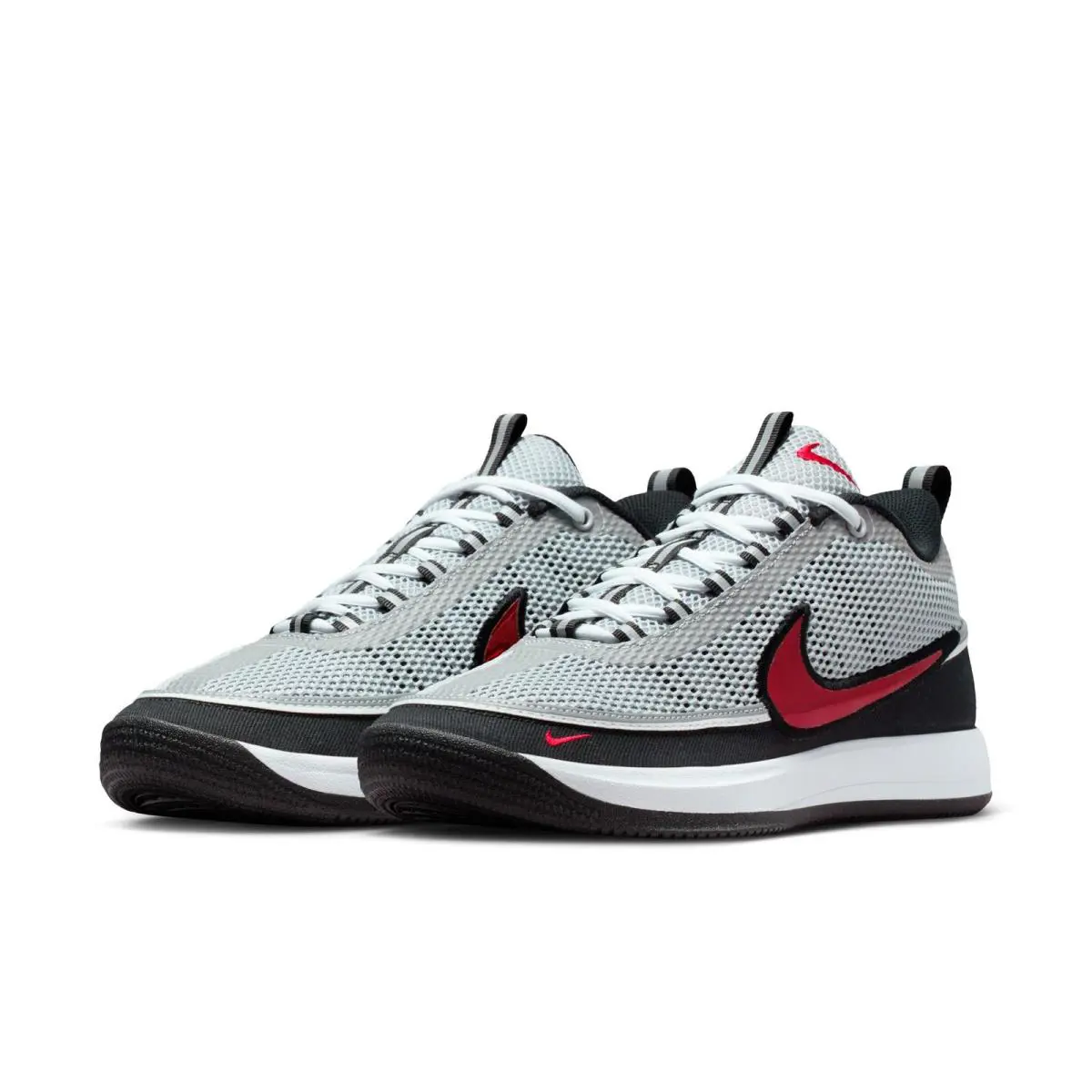 Nike shoes - IQ0050001 - IQ0050-001 - METALLIC SILVER/SPORT RED-BLACK-WHITE 8
