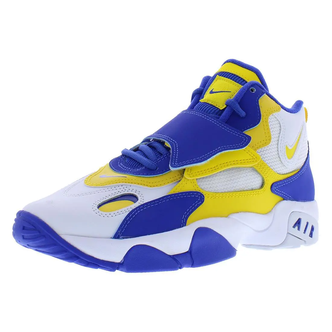 Nike Air Speed Turf GS Boys Shoes - White/Tour Yellow/Hyper Royal, Main: Multi-Colored