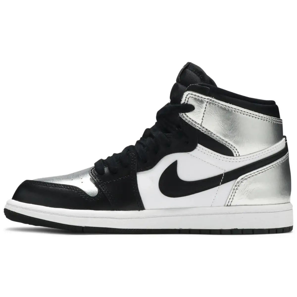 Nike shoes - Jordan 1 - Black/Metallic Silver/White 5