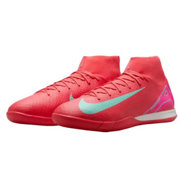 Nike Men`s Mercurial Superfly 10 Academy Indoor Ember Glow/green FQ8332-800 j - Ember Glow/Aurora Green