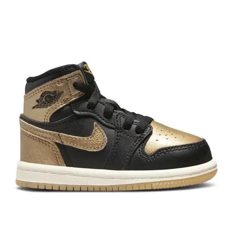 Nike Air Jordan 1 Retro High OG (td) Air Jordan 1 Retro High OG TD Black/ Gold FD1413-071 Sneakers - Gold