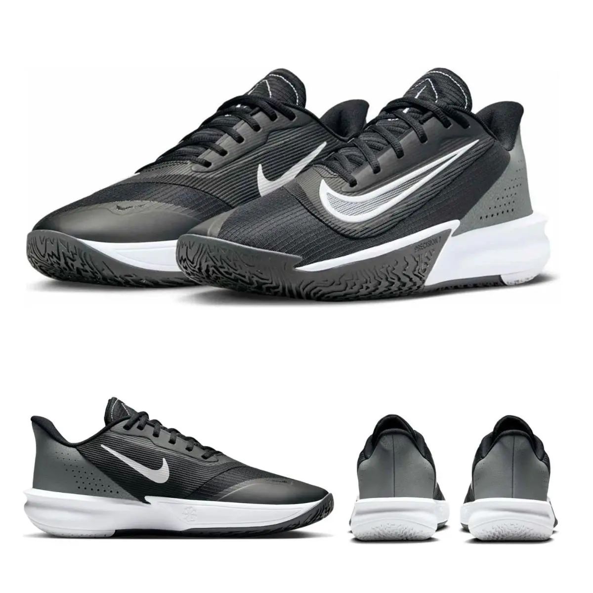 Nike shoes - Nike Precision VII - Precision VII - FN4322 005 - Black, White, Iron Grey 11