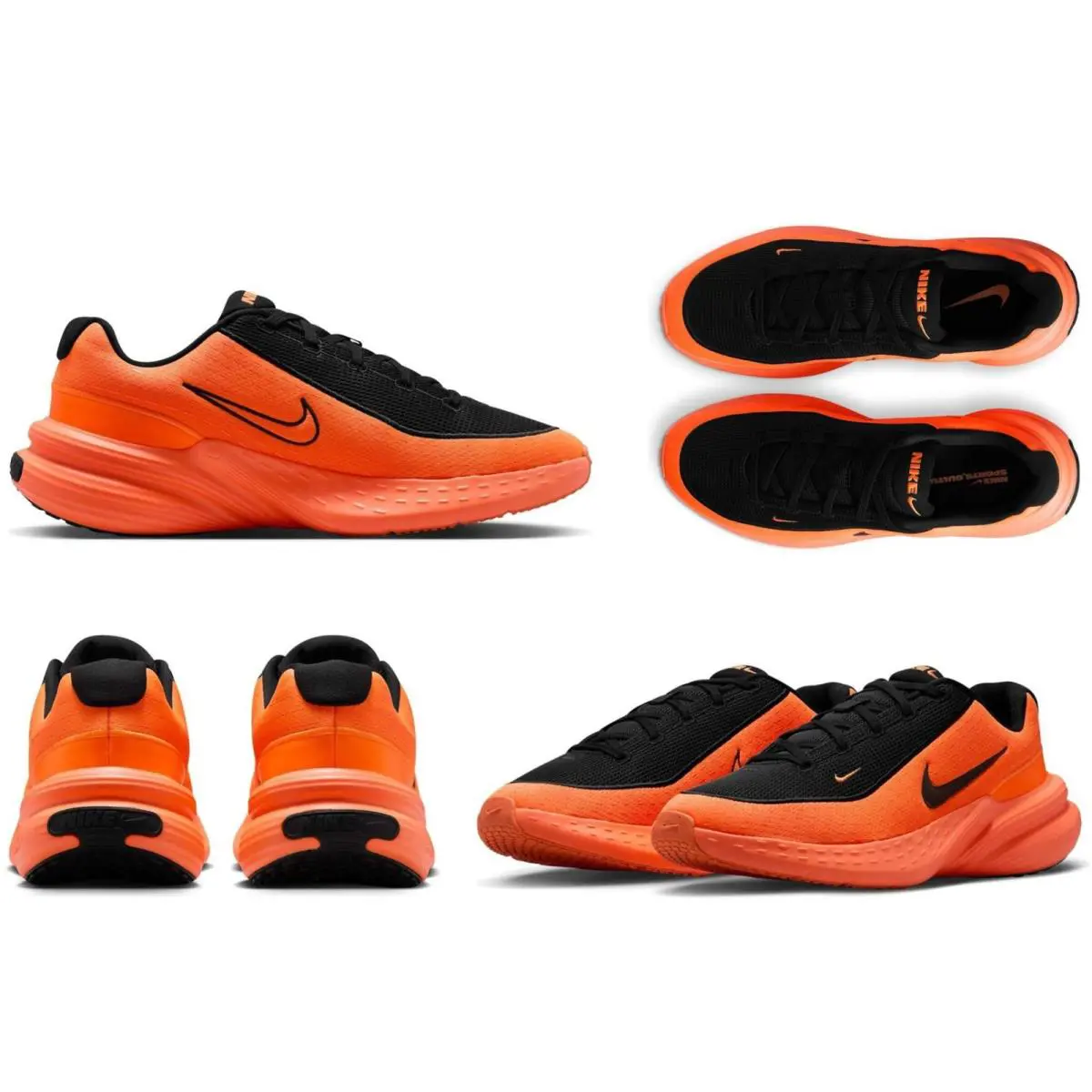 Nike Men`s Uplift SC Black - Total Orange Running Shoes Multi Size - Black, Total Orange