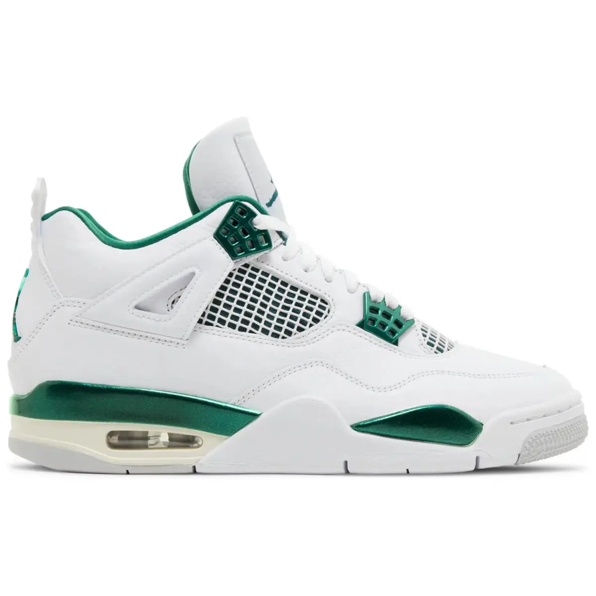 Men`s Nike Air Jordan Retro 4 `oxidized Green` FQ8138 103 - White/Oxidized Green/Neutral Grey