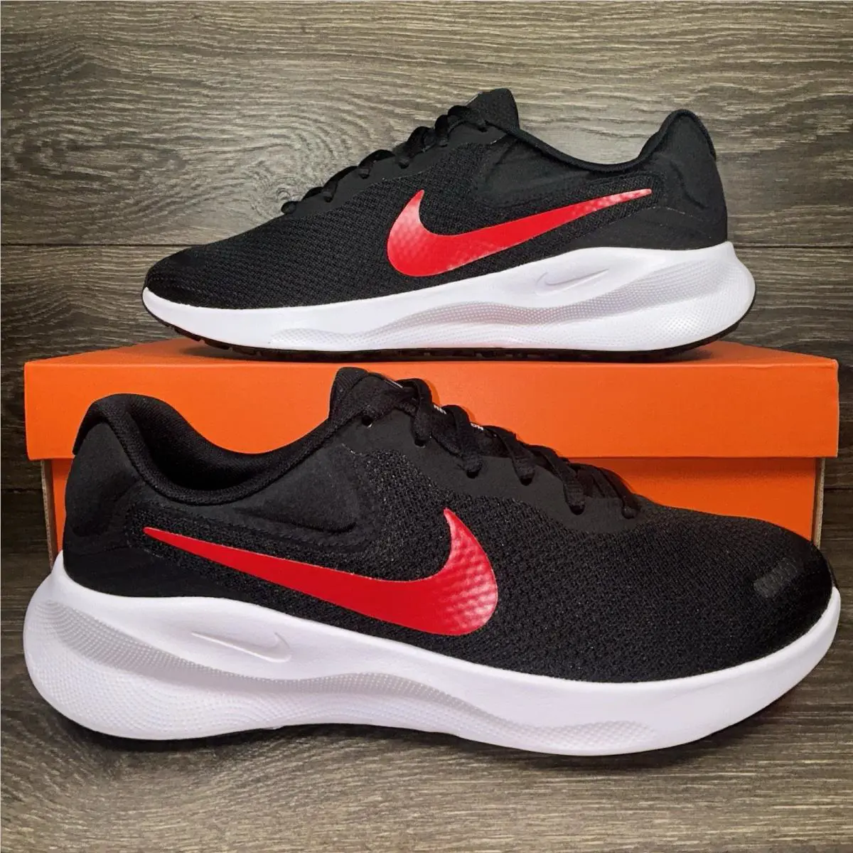 Nike shoes - Nike Revolution 7 - Revolution - Black, Red 7