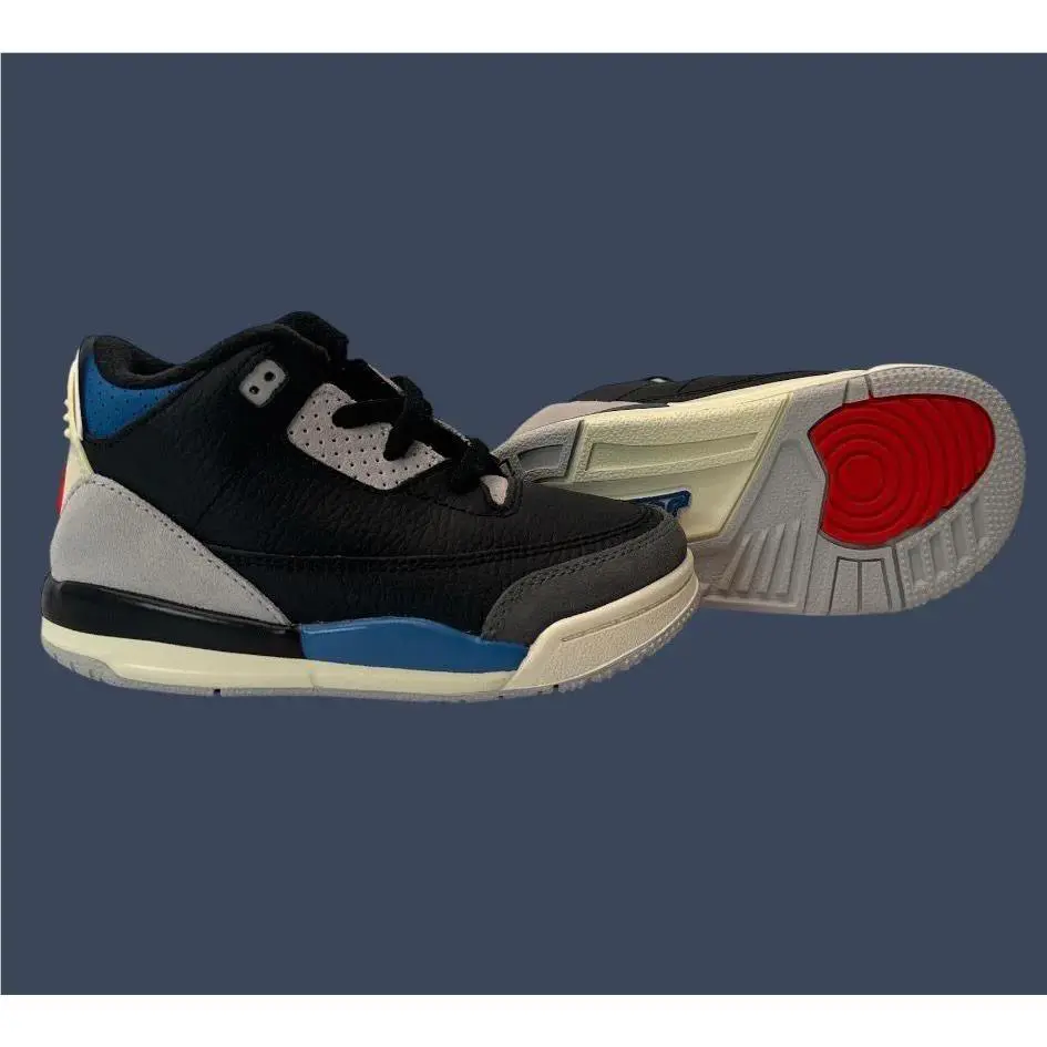 Nike shoes - Toddler Air Jordan 3 Retro OG Black Red IB8966-004 3