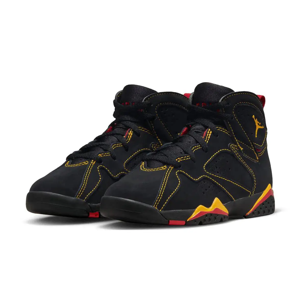 Nike shoes - Jordan 7 - Black/Citrus/Varsity Red 1