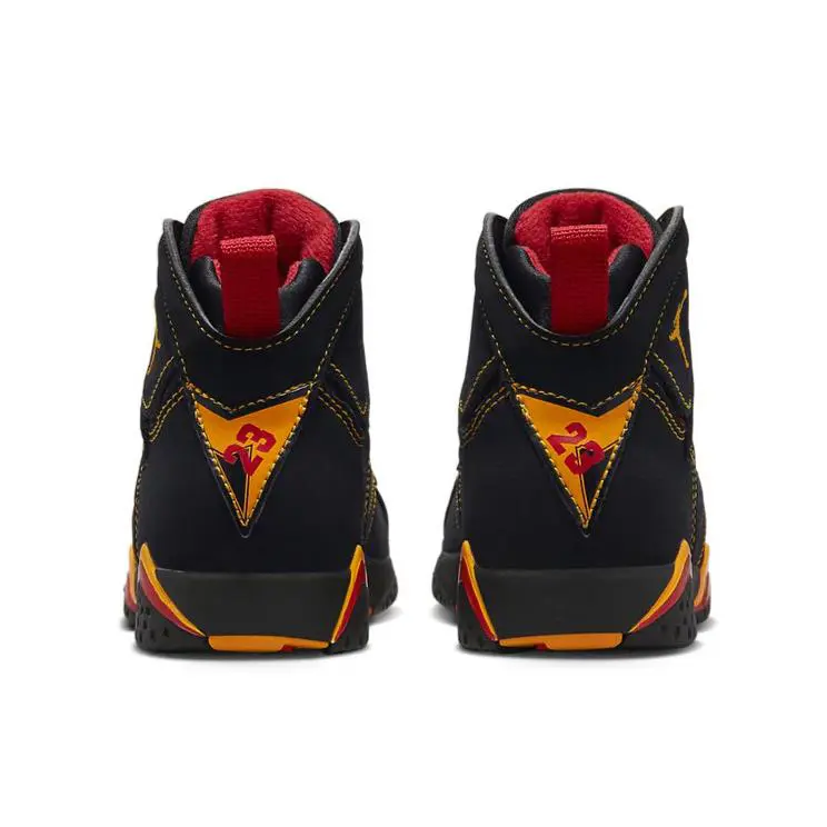 Nike shoes - Jordan 7 - Black/Citrus/Varsity Red 2