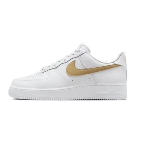 Men`s Nike Air Force 1 `07 White/parachute Beige-white FJ4146 124 - White/Parachute Beige-White